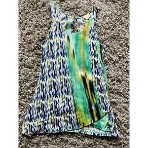 DELETTA Anthropologie Mythical Phoenix Tank Top